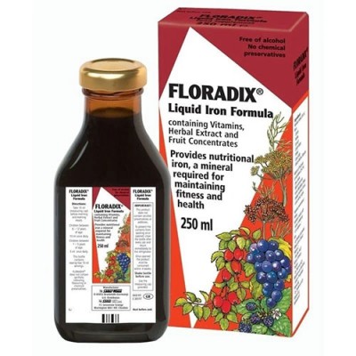 POWER FLORADIX LIQ IRON FORM 250ML ΕΤΩΝ2+ KINDERVITAL ΚΟΚΚΙΝΟ