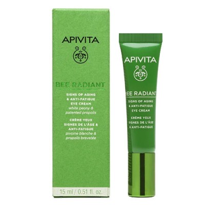 APIVITA BEE RADIANT PEONY CREAM ΜΑΤΙΩΝ 15ML