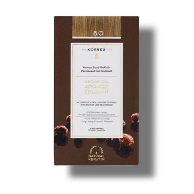 KORRES ARGAN COLOR N8 LIGHT BLONDE