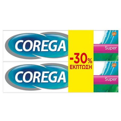 COREGA PROMO SUPER CREAM 2x40GR -30%