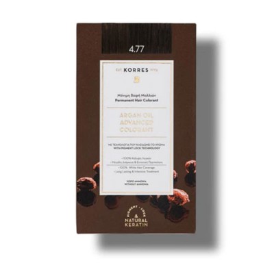 KORRES ARGAN COLOR N4.77  DARK CHOCOLATE
