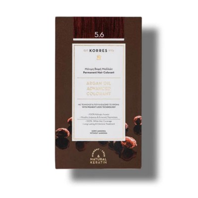 KORRES ARGAN COLOR N5.6 RED LIGHT BROWN