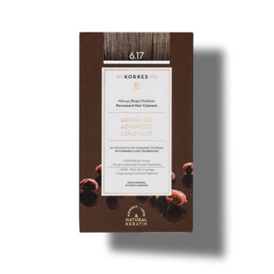 KORRES ARGAN COLOR N6.17 ΣΚΟΥΡΟ ΞΑΝΘΟ ΜΠΕΖ
