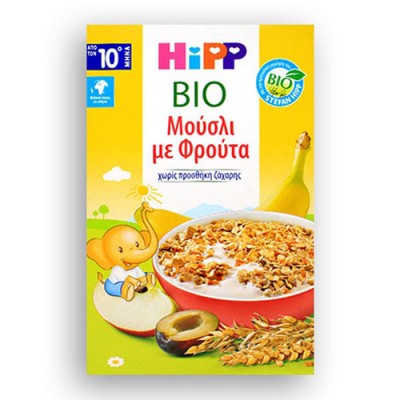 HIPP MUESLI ΜΕ ΦΡΟΥΤΑ 200GR ΠΑΙΔ.