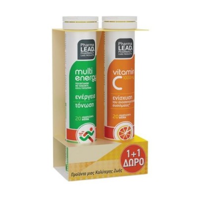 PHARMALEAD 1+1 EFF MULTI DAILY+VIT C 1000
