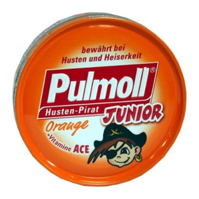 PULMOLL ΠΑΣΤΙΛ JUNIOR ΠΟΡΤΟΚΑΛΙ 50GR Χ ΖΑΧ