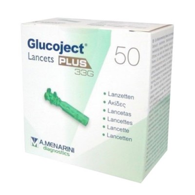 GLUCOJECT LANCETS PLUS 33GX50