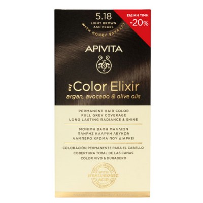 APIVITA COLOR ELIXIR N5.18 ΚΑΣΤΑΝΟ ΑΝΟΙΧΤΟ ΣΑΝΤΡΕ (-20%)