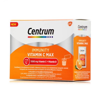 CENTRUM IMMUNITY VIT C MAX 1000MG+ VIT D 14SACH