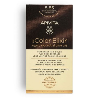 APIVITA COLOR ELIXIR N5.85 ΚΑΣΤΑΝΟ ΑΝΟΙΧΤΟ ΠΕΡΛΕ