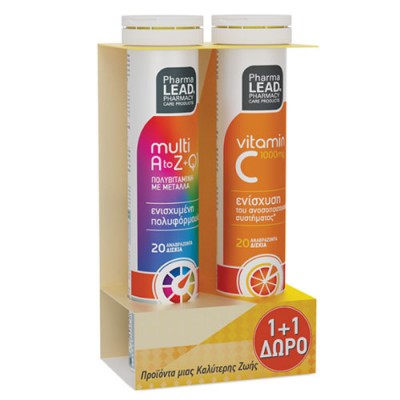 PHARMALEAD MULTI A-Z Q10 20ΤΕΜ ΑΝΑΒΡ VIT C 1000MG 1+1 