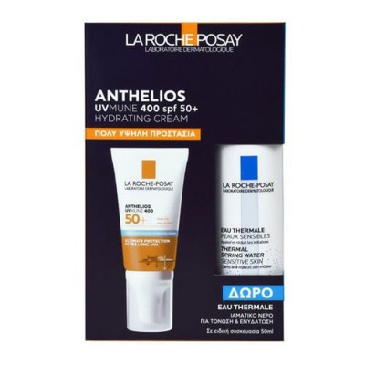 ANTHELIOS PROMO HYDRATING CREAM SPF50 ΜΕ ΑΡΩΜΑ SPF50 50ML& EAU THERMALE ΙΑΜΑΤ ΝΕΡΟ 50ML