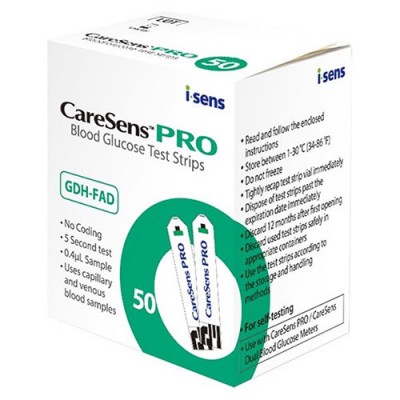 CARESENS PRO ΤΑΙΝΙΕΣ ΜΕΤΡΗΣΗΣ ΣΑΚΧΑΡΟΥ Χ50
