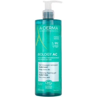 A-DERMA BIOLOGY AC GEL MOUSSANT PURIFIANT 400ML