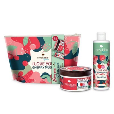 MS HAIR MASK 250ML+SHAMP 300ML CHERRY+ΔΩΡΟ POCHETTE  