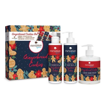 MS GINGERBREAD COOKIES BOX 2-SHOWER GEL+BODY MILK+LIQUID HAND WASH 