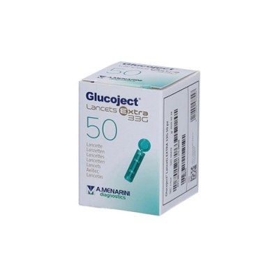 GLUCOJECT LANCETS EXTRA 33GX50
