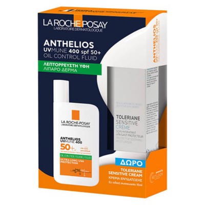ANTHELIOS PROMO UVMUNE400 OIL CONTROL FLUID SPF50+ΛΙΠΑΡΟ ΔΕΡΜΑ &TOLERIANE SENSITIVE 15ML  
