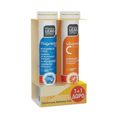 PHARMALEAD 1+1 ΝΕΟ ΑΝΑΒ. ΜΑΓΝΗΣΙΟ+VIT C