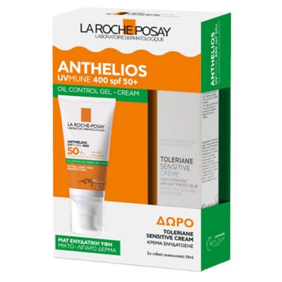 ANTHELIOS PROMO OIL CONTROL GEL & TOLERIANE SENS CREAM 15ML BOX 26