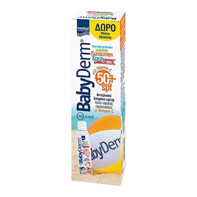 INTERMED BABYDERM SUNSCREEN PROMO SPF50 200ML+ BEACHBALL