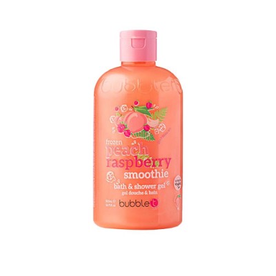 BUBBLE T BATH & SHOWER GEL PEACH & RASPBERRY 500ML