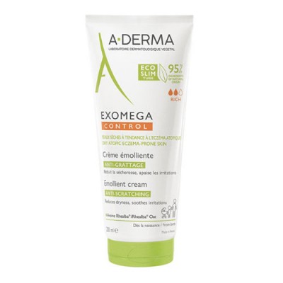 A-DERMA EXOMEGA CREME 200ML WITH PUMP CONTR EMOL DEFI