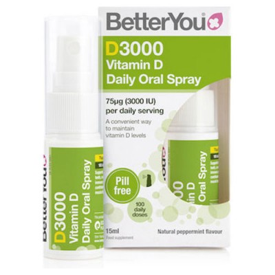 BETTERYOU VDLUX 3000 VIT D3 ORAL SPRAY 15ML (ΑΣΒΕΣΤΙΟ ΔΟΝΤΙΩΝ ΟΣΤΩΝ)