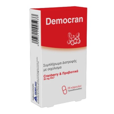 DEMOCRAN CAPS X28 CRANBERRY PROBIOTICS