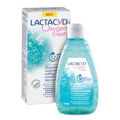 LACTACYD OXYGEN FRESH 200ML ΑΙΣΘΗΜΑ ΦΡΕΣΚΑΔ ΑΠΟΦΥΓΗ ΔΥΣΟΣΜΙΑΣ ΘΑΛΑΣΣΙ