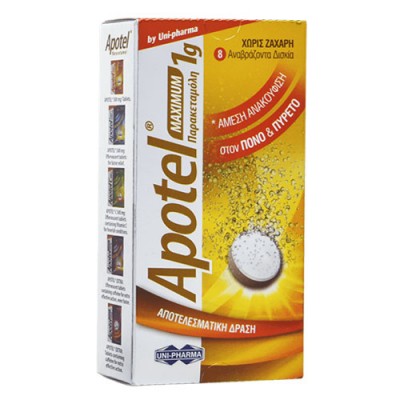 APOTEL EFF TAB 8 X 1G