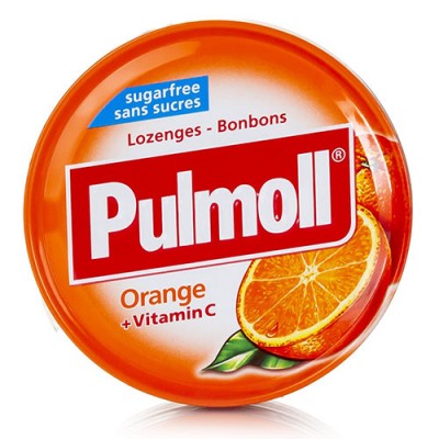 PULMOLL ΠΑΣΤΙΛ ΠΟΡΤΟΚΑΛΙ + VITC 45GR