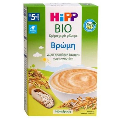 HIPP ΚΡΕΜΑ ΒΡΩΜΗ Χ.Γ.4ο ΜΗΝΑ 200GR  E