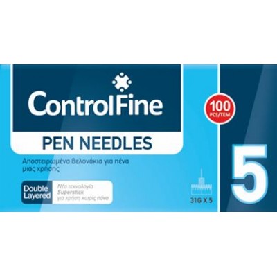 ΒΕΛΟΝΕΣ ΓΙΑ ΠΕΝΝΕΣ CONTROLFINE 5MM 31G 100TEM