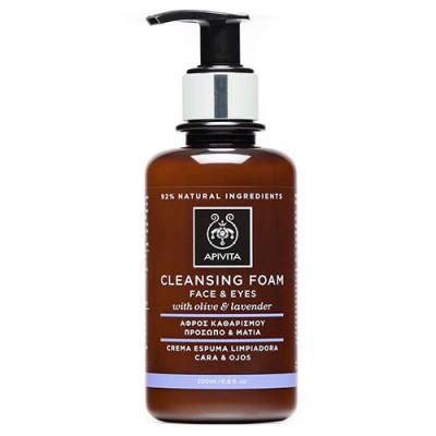 APIVITA CLEANSING FOAM 200ML ΕΛΙΑ&ΛΕΒΑΝΤΑ