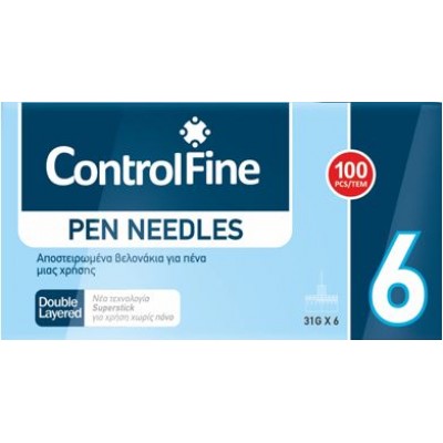 ΒΕΛΟΝΕΣ ΓΙΑ ΠΕΝΝΕΣ CONTROLFINE 6MM 31G 100TEM