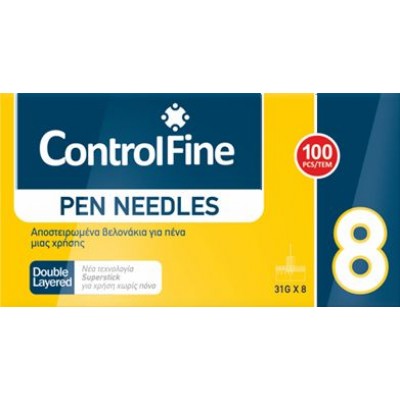ΒΕΛΟΝΕΣ ΓΙΑ ΠΕΝΝΕΣ CONTROLFINE 8MM 31G 100TEM