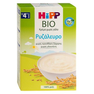 HIPP ΚΡΕΜΑ ΡΥΖΑΛΕΥΡΟ Χ.ΓΑΛΑ 200GR 5ος ΜΗΝΑΣ