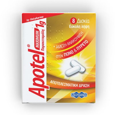 APOTEL TAB 8 X 1000MG