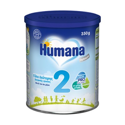 HUMANA 2 ΓΑΛΑ OPTIMUM 350GR  ΝΕΑ ΣΥΝΘΕΣΗ