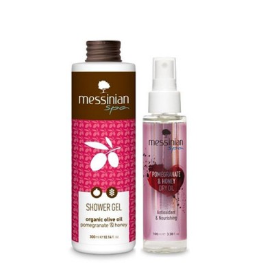 MS DRY OIL POMEGR HONEY 100ML+SHOW GEL POMEG HONEY 300ML MESSINIAN SPA ΣΕΤ