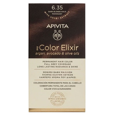 APIVITA COLOR ELIXIR N6.35 ΞΑΝΘΟ ΣΚΟΥΡΟ ΜΑΟΝΙ